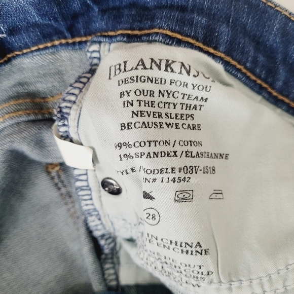 Blank NYC Mid Rise Skinny Distressed Jeans Size 28 - Picture 4 of 6